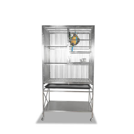 กรงนกสแตนเลส PAWRADISE SIZE M PLUS ขนาด : 94 X 64 X 177 CM._1